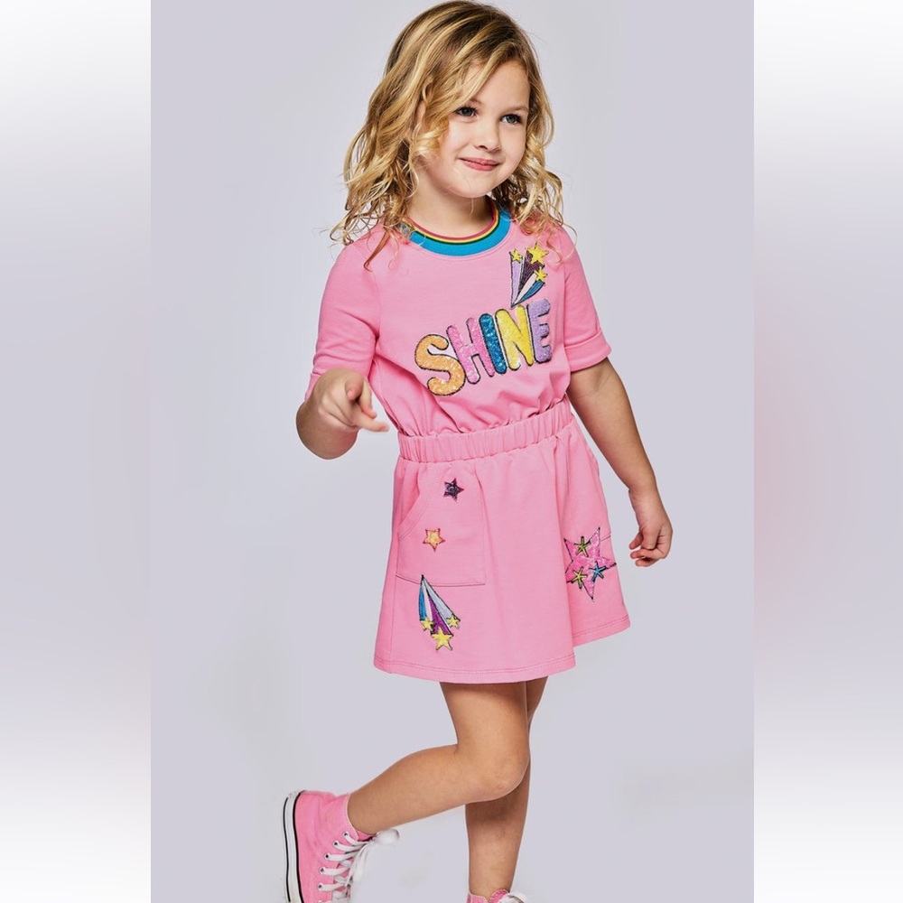 Sara Sara Pink Shine Sequin Dress 4